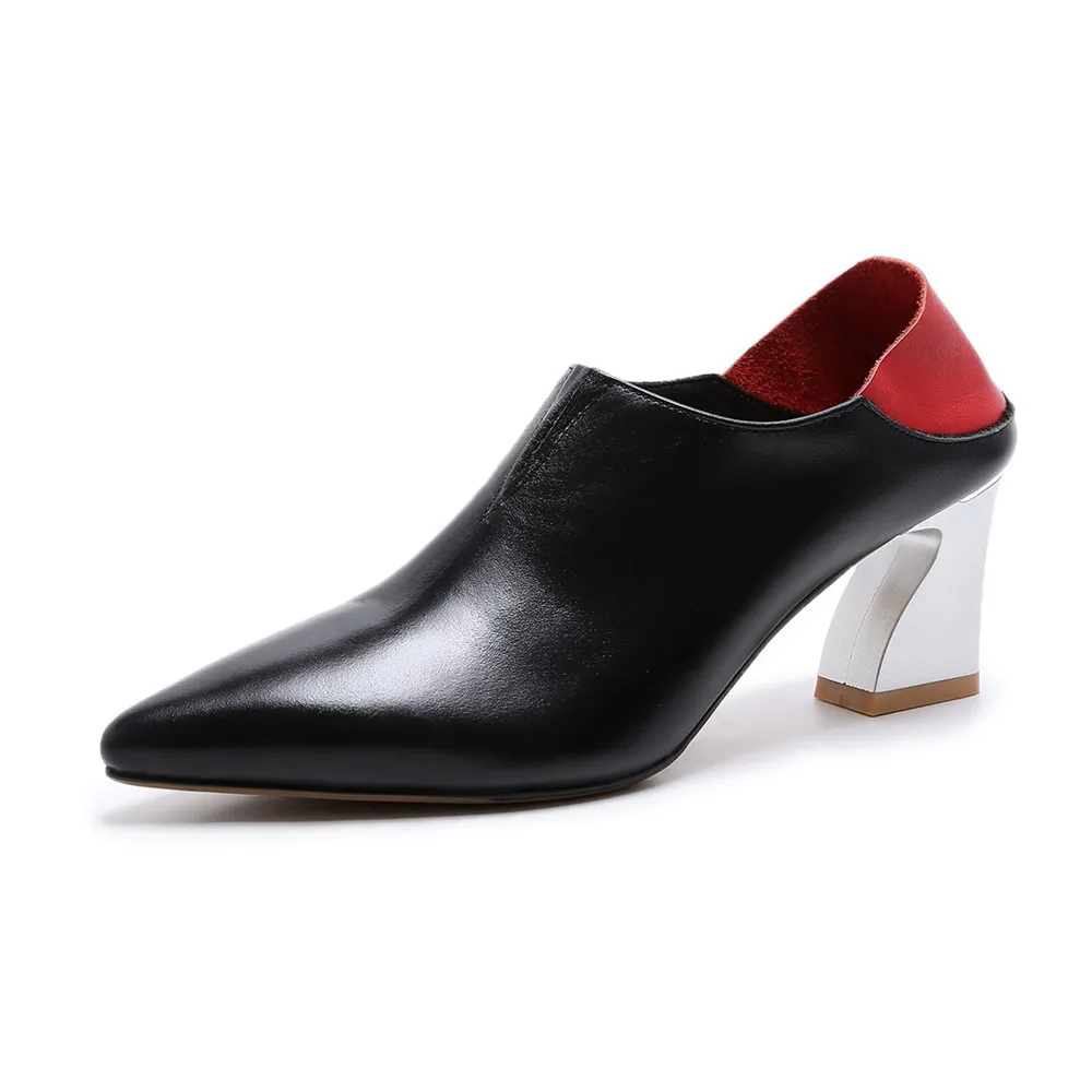 

2020 Black Fashion Spring Autumn Shoes Woman Pointed Toe Elegant Pumps Women Shoes Prom Mixed Colors High Heels Shoes