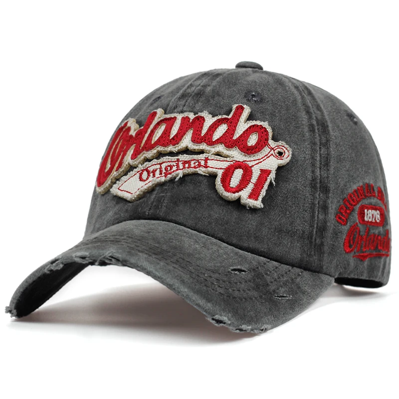 High-quatily-Washed-patch-embroidery-Baseball-Cap-summer-men-women-hip-hop-Hats-adjustable-cotton-fashion