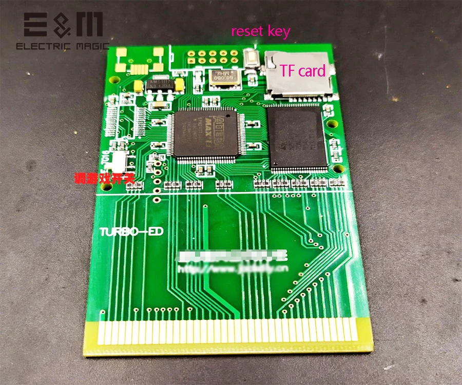 Игровая оптическая плата в стиле ретро для ПК двигателя (pce) Turbo GrafX Flashcard PCE classic с TF