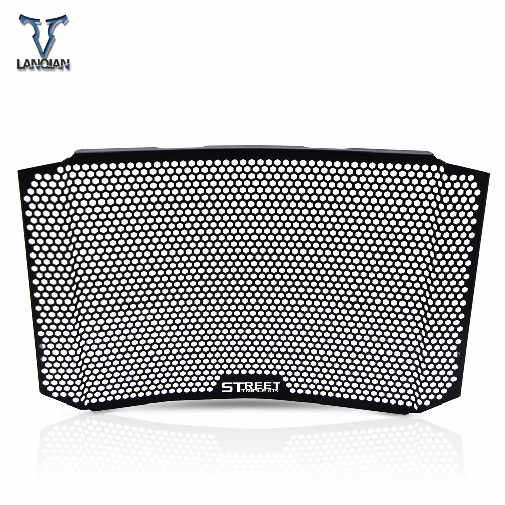 

Motorcycle Accessories CNC Radiator Guard Protector Grille Grill Cover For Triumph Street Triple 675 R Radiator Guard 2014-2016