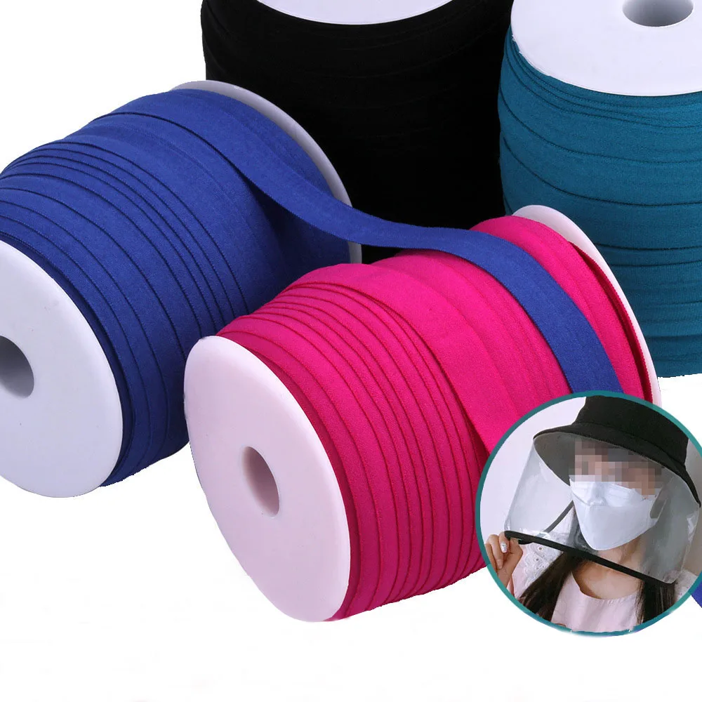90m/roll Cotton Stretch Bands Ribbon 15mm Width bing Sewing Hat