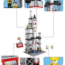 Gudi блоки космический челнок/ракета космические Строительные кирпичи лего развивающие игрушки Brinquedos коллекция значение подарки на день рождения