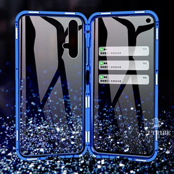 

Luxury Magnetic Absorption Metal Case for Huawei Honor 20 20s 20i 20Pro Lite Phone Cover Double Sided Glass Honor20 Pro i S V20