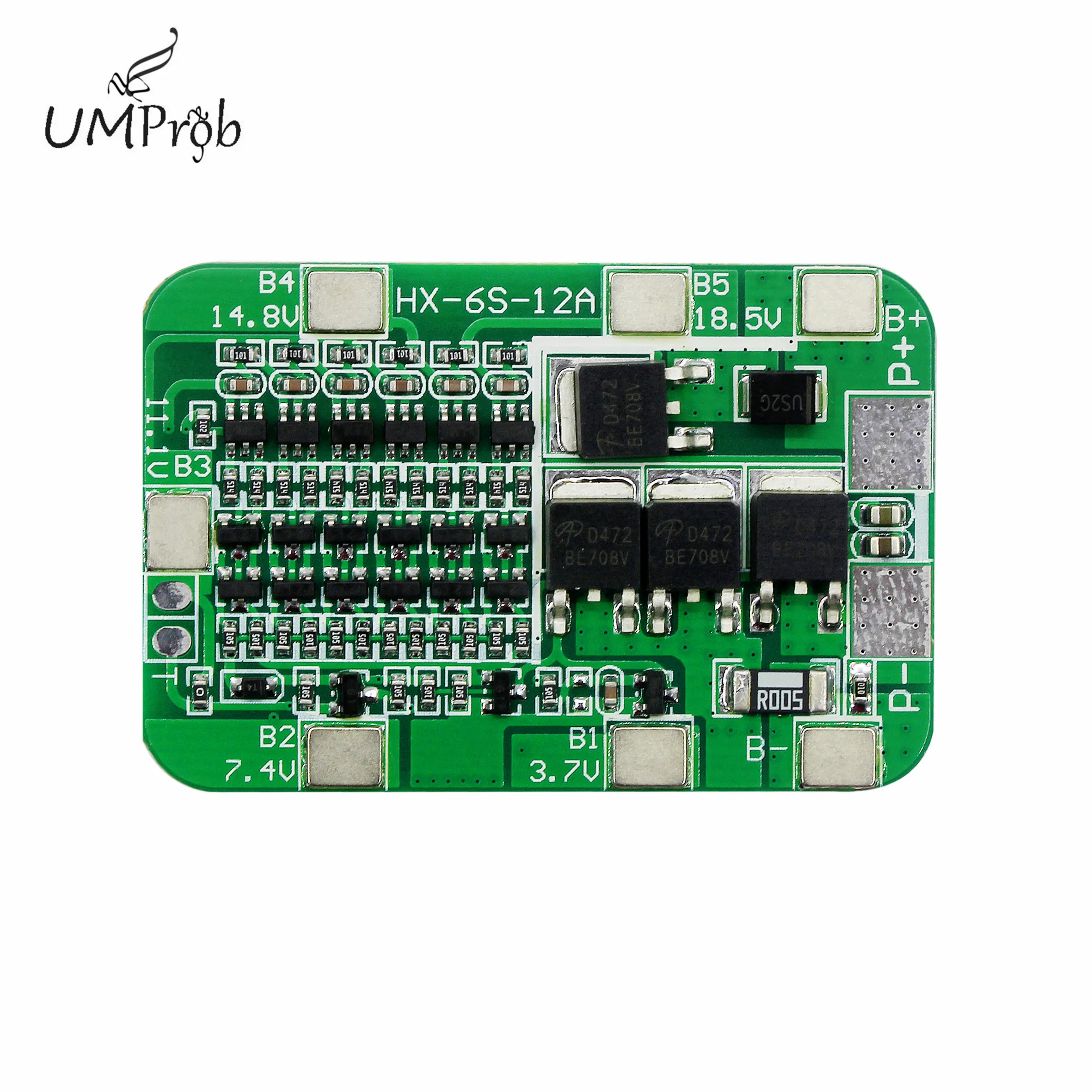 6S 15A BMS Protection PCB Board for 6 Packs Li-ion Lithium 18650 Batte.PI