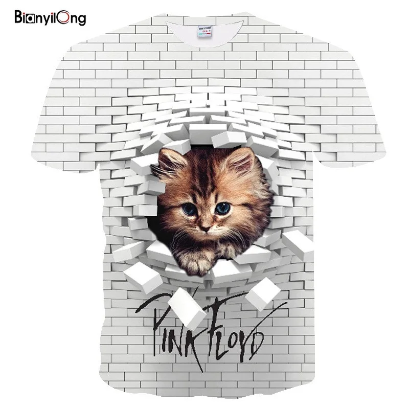 

2019 NEW men t shirt cat 3D Print Short Sleeves Men t shirt Harajuku Summer Men tshirt Tops shirt funny tshirt tops$tees