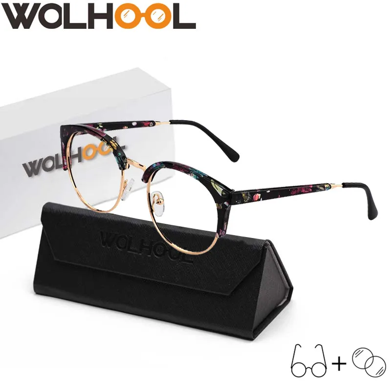 

Fashion Metal Round Women Prescription Glasses with Progressive Lens Optical Eyeglasses