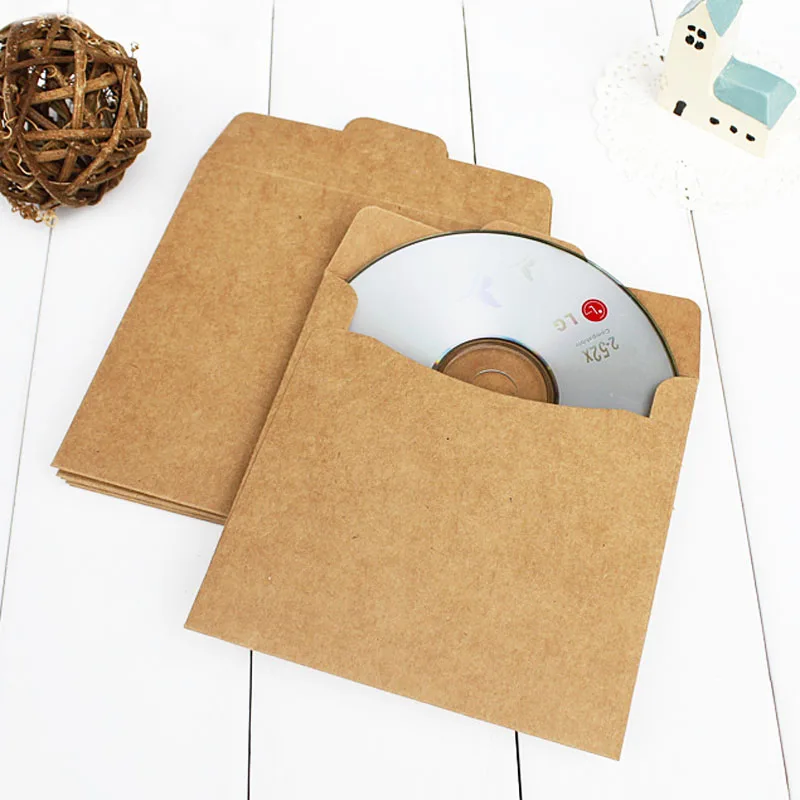 5 шт. черный белый красный крафт бумажный подарочный пакет CD сумки Винтажный конверт для карт Скрапбукинг подарок канцелярский конверт