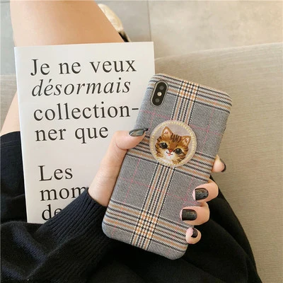 Cat GlamPhoneCase с рисунком кота и кролика чехол для iPhone X XS Max XR Мягкий силиконовый чехол для iPhone 7 8 6 6s плюс Чехол - Цвет: Cat