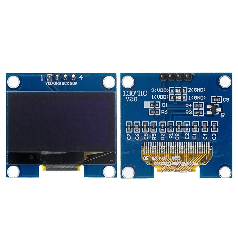 100 шт./лот 1 3 OLED модуль белый/синий цвет 128X64 дюймов ЖК дисплей светодиодный для
