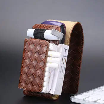 

Anti-scratch PU Leather Woven Protective Case Cover Carrying Bag for IQOS 3.0 Accessories