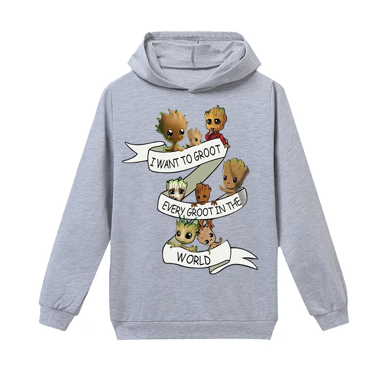 H1230 Groot/осень-зима; детские толстовки с капюшоном; продукты из лапши; толстовки с капюшоном для мальчиков и девочек-подростков; детские пуловеры с капюшоном; пальто - Цвет: H1230