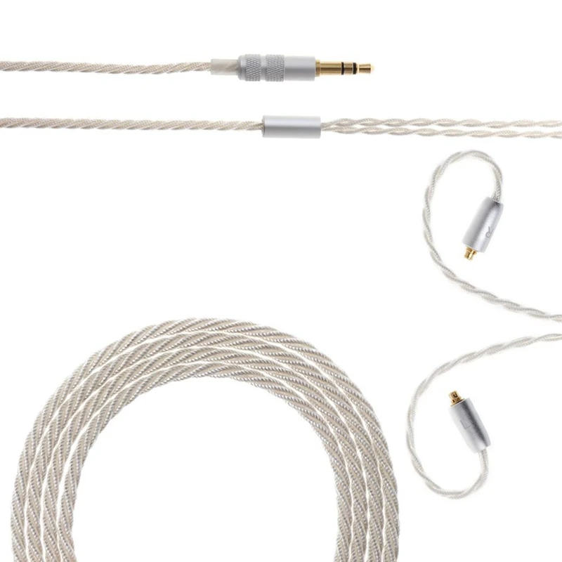 4 Twist Headphone Cable Single Crystal Plated Wire Cord Diy for Shure Se215 Se315 Se425 Se535 Se846