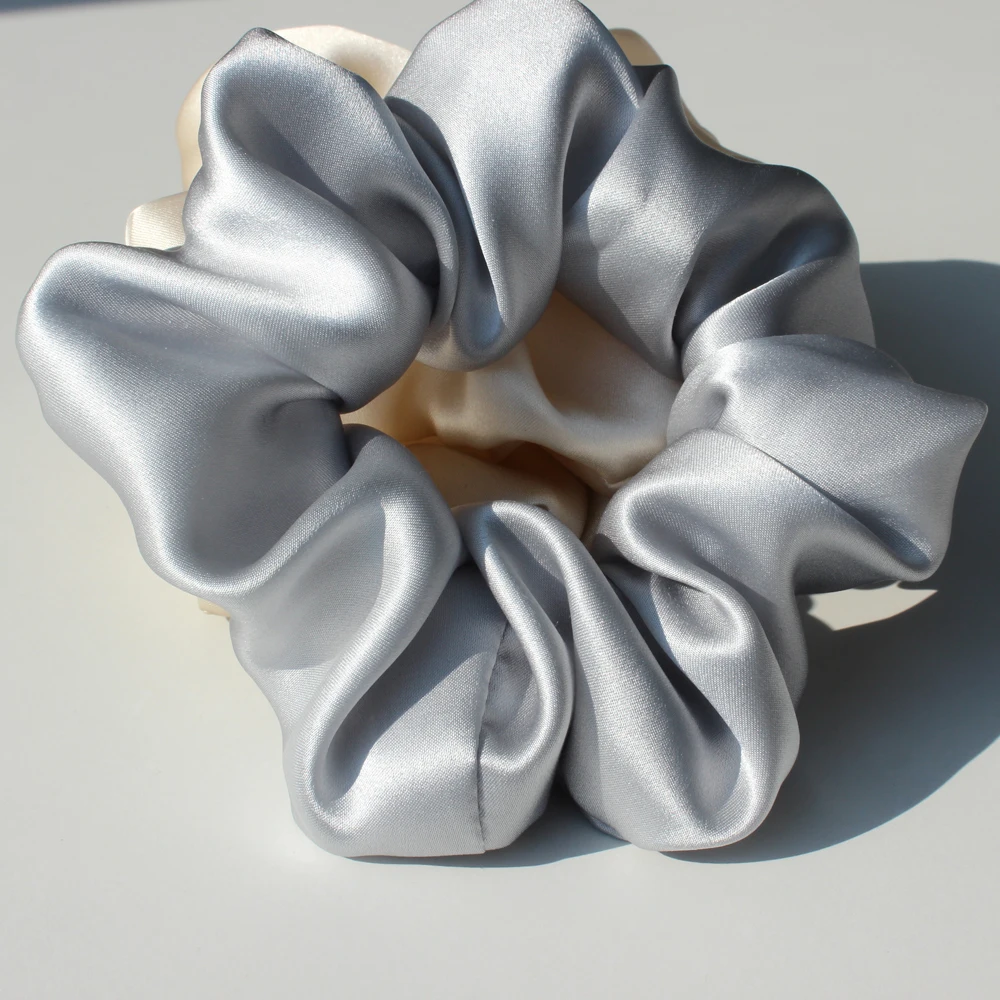 Luxurious 100% Pure Mulberry Silk Large Hair Scrunchies