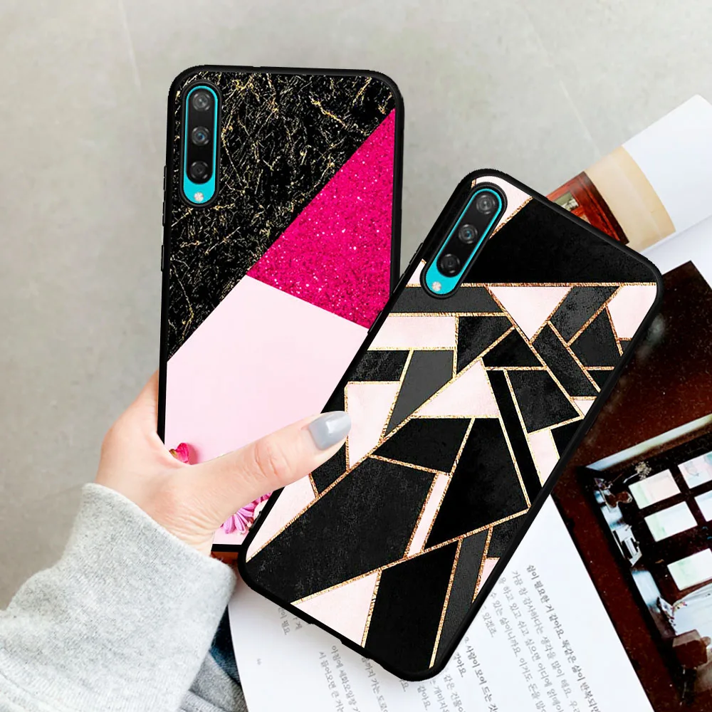 

Fashion Marbled pattern Phone case Back TPU Cover For Huawei Honor 8 Lite 8A 8X 8C 8S 9X Pro 9 10 Lite 20 Pro V20 10i 20i Fundas
