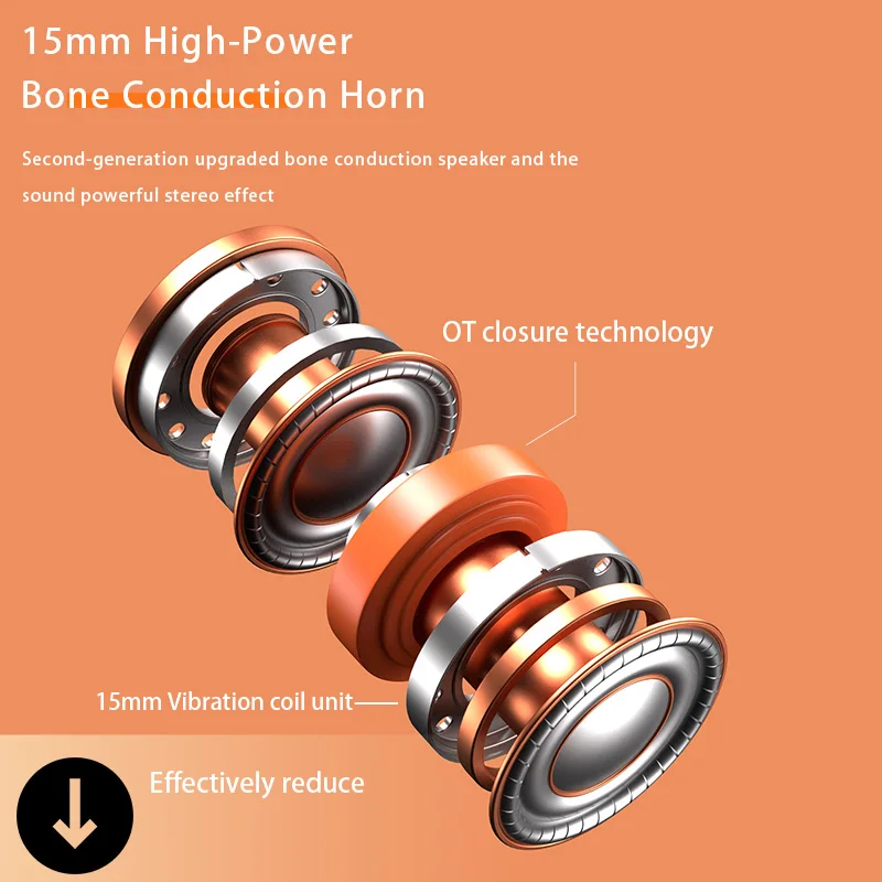 Aikswe-fone de Ouvido Bluetooth sem Fio Esportivo à Prova Livres com Microfone para Corrida Ósseo D'água Estéreo Mãos Ciclismo - Image 2