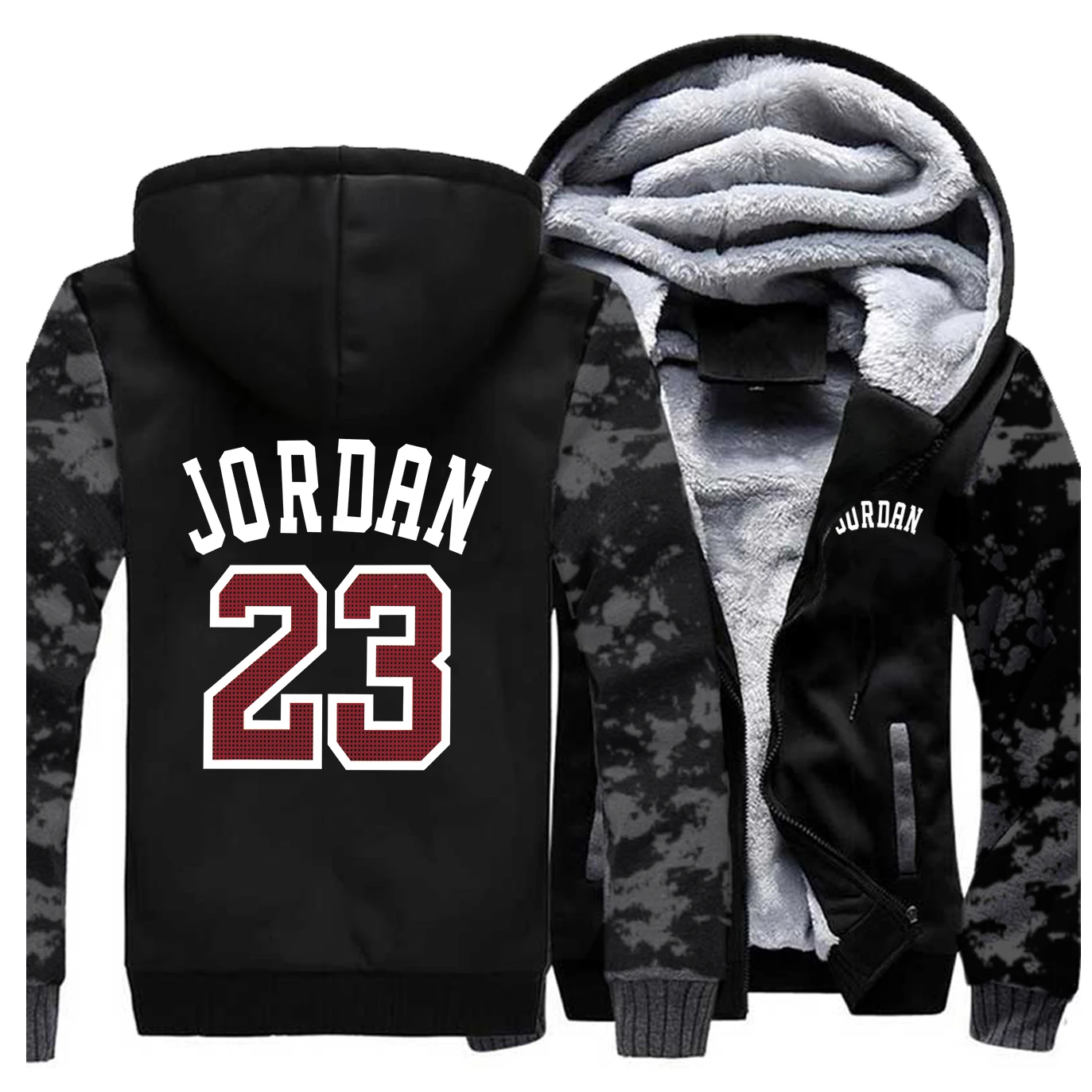 Jordan 23 брендовая толстовка мужская Весенняя зимняя мужская куртка Мужская хип-хоп фитнес теплая толстовка модная Толстая толстовка на молнии
