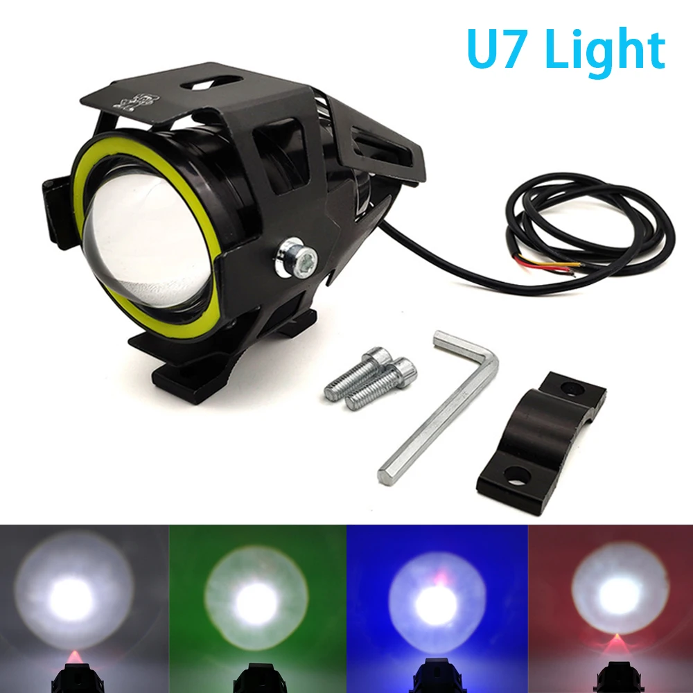 

For Yamaha mt-09 mt-10 FZ07 FZ09 FZ6R FZ8 fz 1 09 6 Motorcycle Headlight spotlight moto U7 LED Light motorcycle accessories