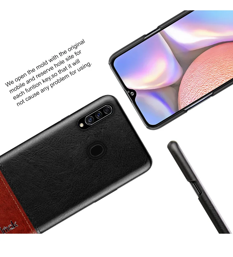 IMAK, лаконичный кожаный чехол для samsung Galaxy A20s, чехол для samsung A20, чехол для samsung A20 S A A20 20 s, чехол