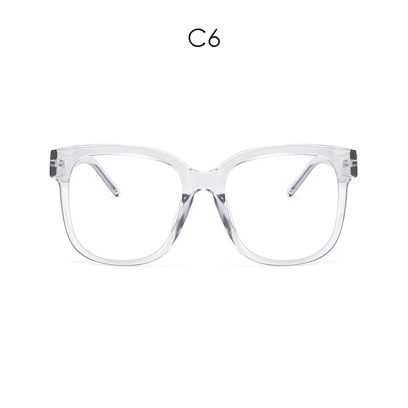 iboode Oversized Anti Blue Ray Glasses Retro Women Men Computer Protection Optical Spectacle Transparent Myopia Eyeglasses Frame