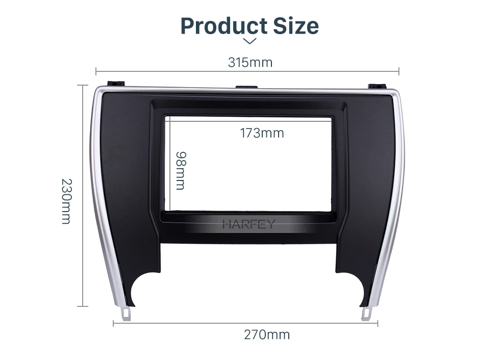 Harfey Двойной Дин Радио фасции рамка аудио рамка для Toyota Camry+ Американская версия Dash Mount Kit Surround panel