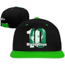 Marvin Gaye логотип музыкальной группы хип-хоп мягкая бейсбольная кепка белая Регулируемая простая шляпа