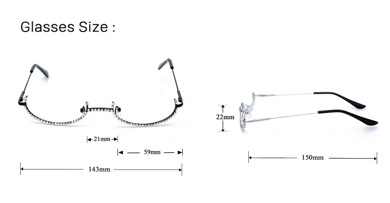 Стразы, оправы для очков, оправы для очков для женщин, роскошные оправы без оправы, алмазные оправы для очков, мужские очки, солнцезащитные очки, украшение