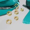 KIKICHICC 925 Sterling Silver Gold Plain 5MM 10MM  Huggies Piercing Clips Hoop Luxury Clips Pendiente Loops Earring Rock Punk 2