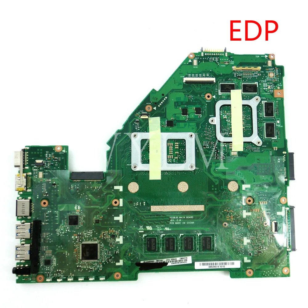 X550JK EDP MB._ 4G/I7-4710HQ/AS GTX850M/V2G для ASUS X550J X550JD X550JX W50J FX50J A550J K550J материнская плата для ноутбука тест