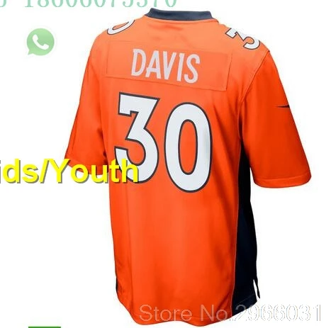 for kids youth А+++ качественный Детский Молодежный 58 фон Миллер чехол Keenum 4 Bradley Chubb 55 Terrell Davis 30 jersey Denver - Цвет: for kids youth