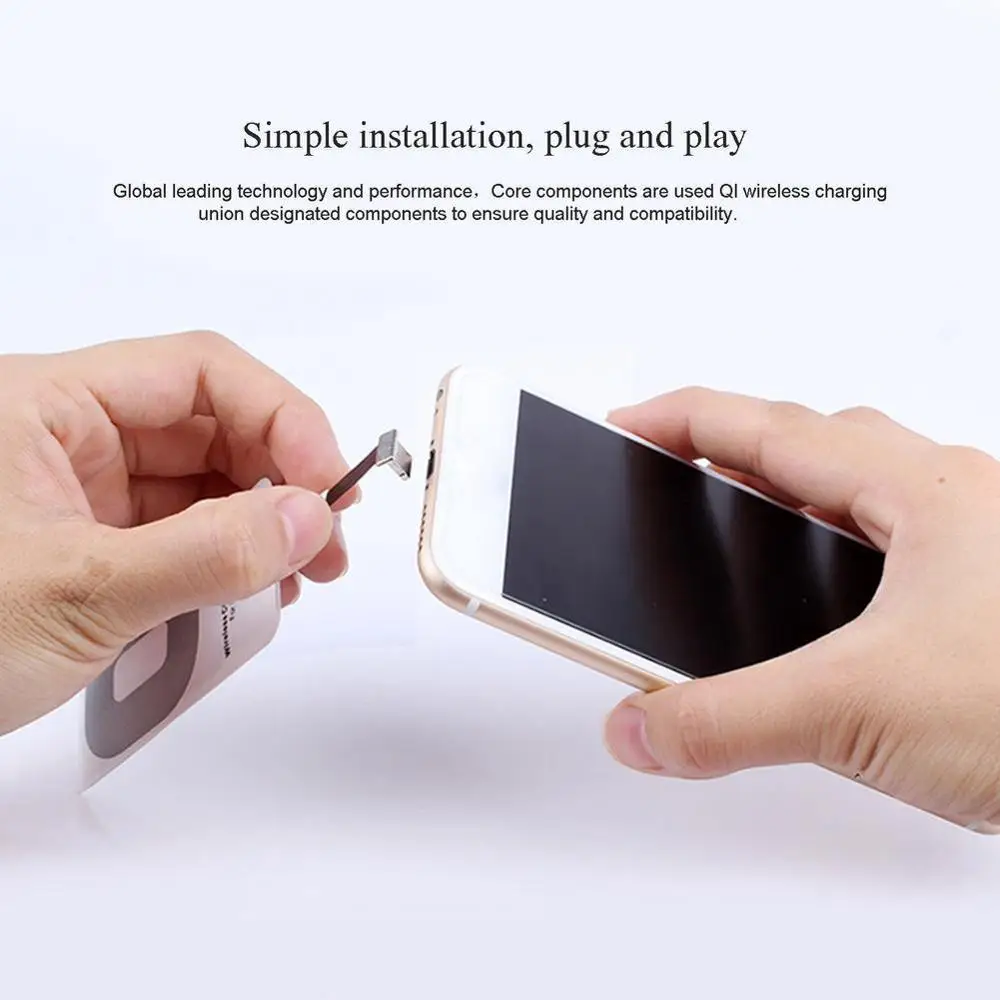 CinkeyPro QI Беспроводной Зарядное устройство приемник Micro Тип usb C для iPhone samsung Тип-C 5 V/1A зарядный адаптер универсальный программатор