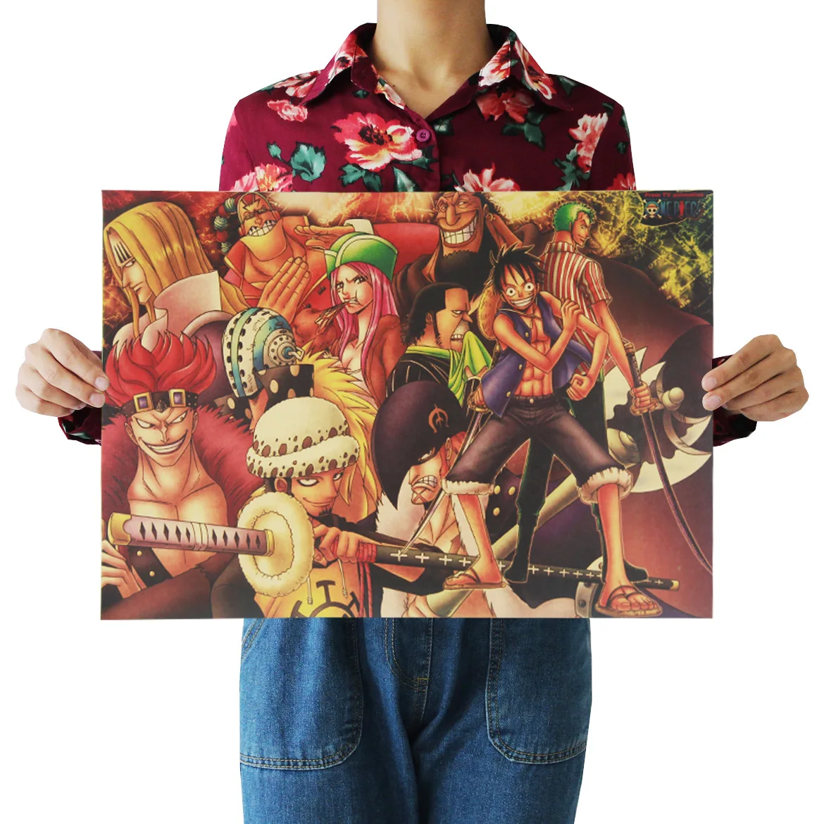 

[A919] One Piece 33 Nostalgic Retro Kraftpaper Poster Indoor Bar Cafe Decorative Painting