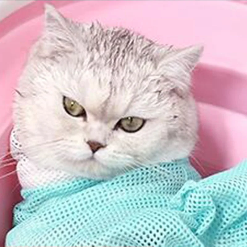 Cat Grooming Bag Polyester Wash Bag Cat Accessories Dog Carrier Nail NailS Adjustable Bath Pet Products Cleaning Supplies New