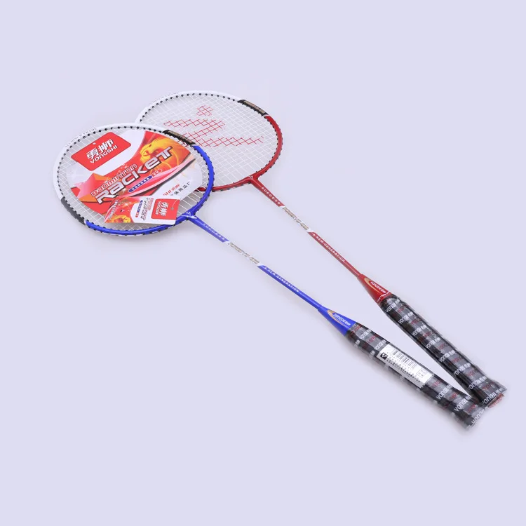 Manufacturers Customizable Badminton Racket 2 Loaded Iron One-piece Badminton Racket Couples with Ultra-Light Racket Badminton R