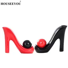 Современная креативная обувь на высоком каблуке ваза цветочный горшок Настольный цветочный горшок модное украшение дома Керамическая Ваза свадебный Декор для дома