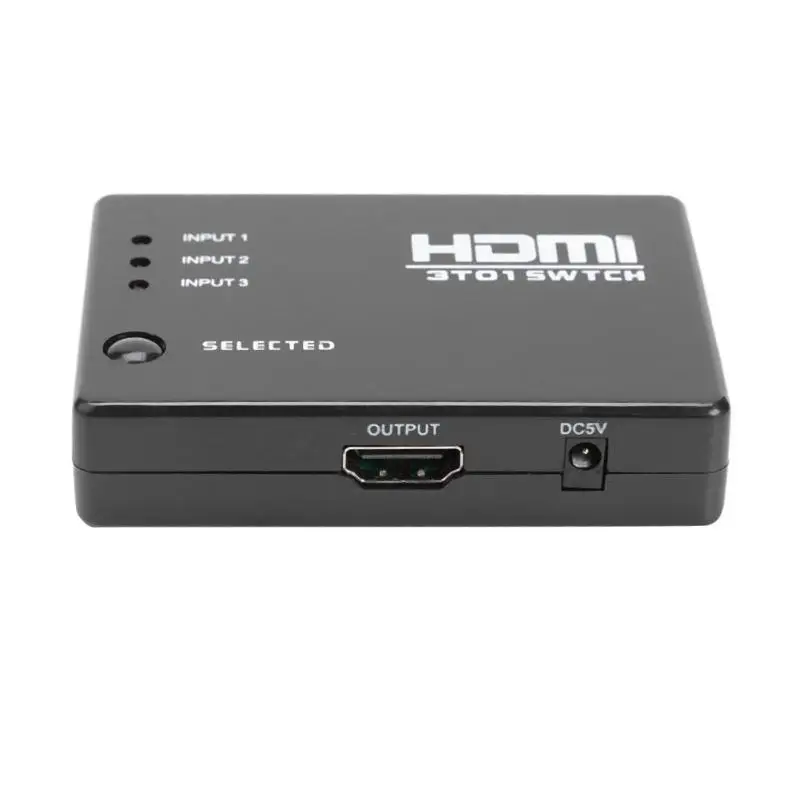 Мини-Коммутатор HDMI 4K HD1080P 3 5 портов HDMI разветвитель Селектор с концентратором ИК-пульт дистанционного управления для Xbox 360 HDTV DVD PS3 DVD