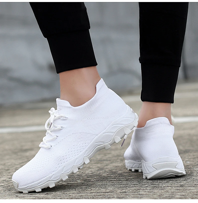 Xiaomi Lover's беговые кроссовки Flyknit мужские 36 женские Беговые теннисные кроссовки Hombre 46 топ-тек дышащие весна лето осень 47