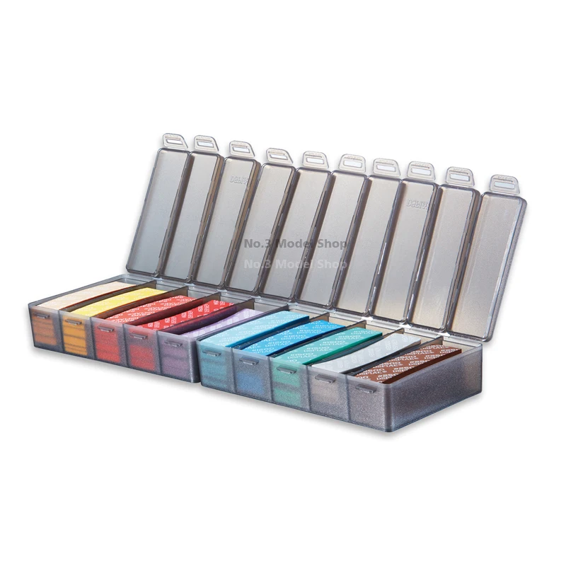 Model Tools Sanding Sponge Tool DSPIAE Sanding Sponge Set Containing Storage Boxes Professional Polishing Equipment For Gundam Hobby Model Making DIY Tools