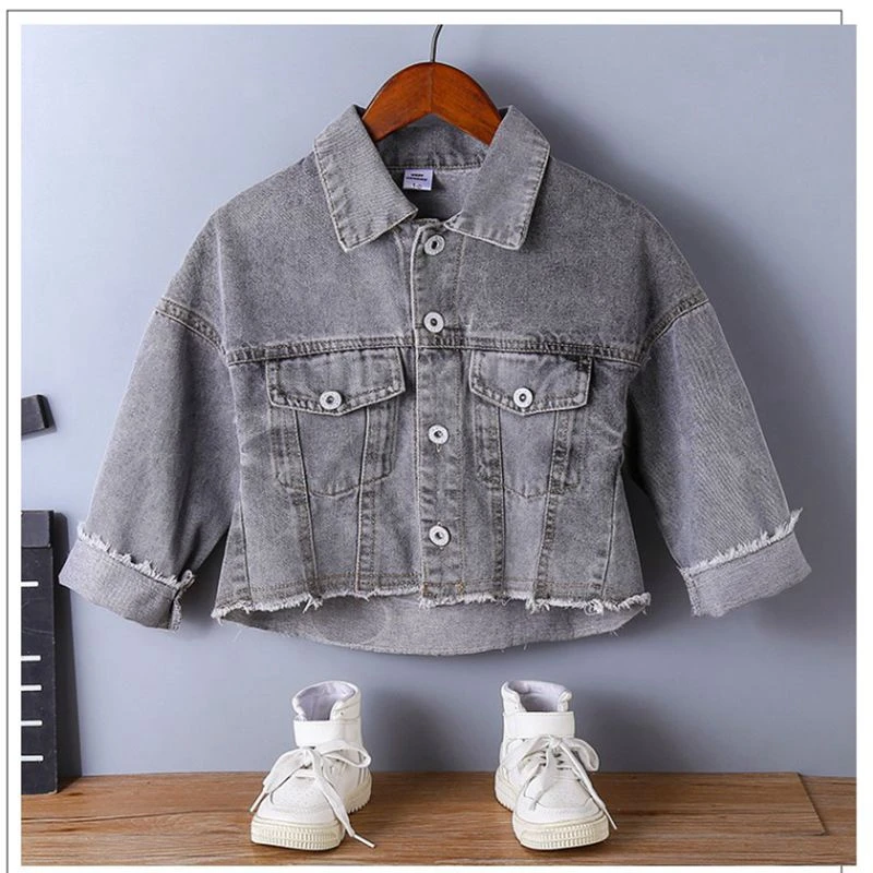 boys grey denim jacket