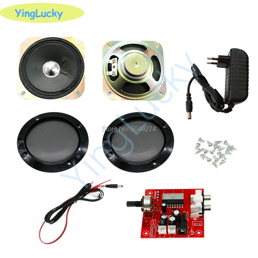 Speakers Cabinet-Accessories Audio-Kit Power-Cable Game-Console 5W for Arcade 4-Inch