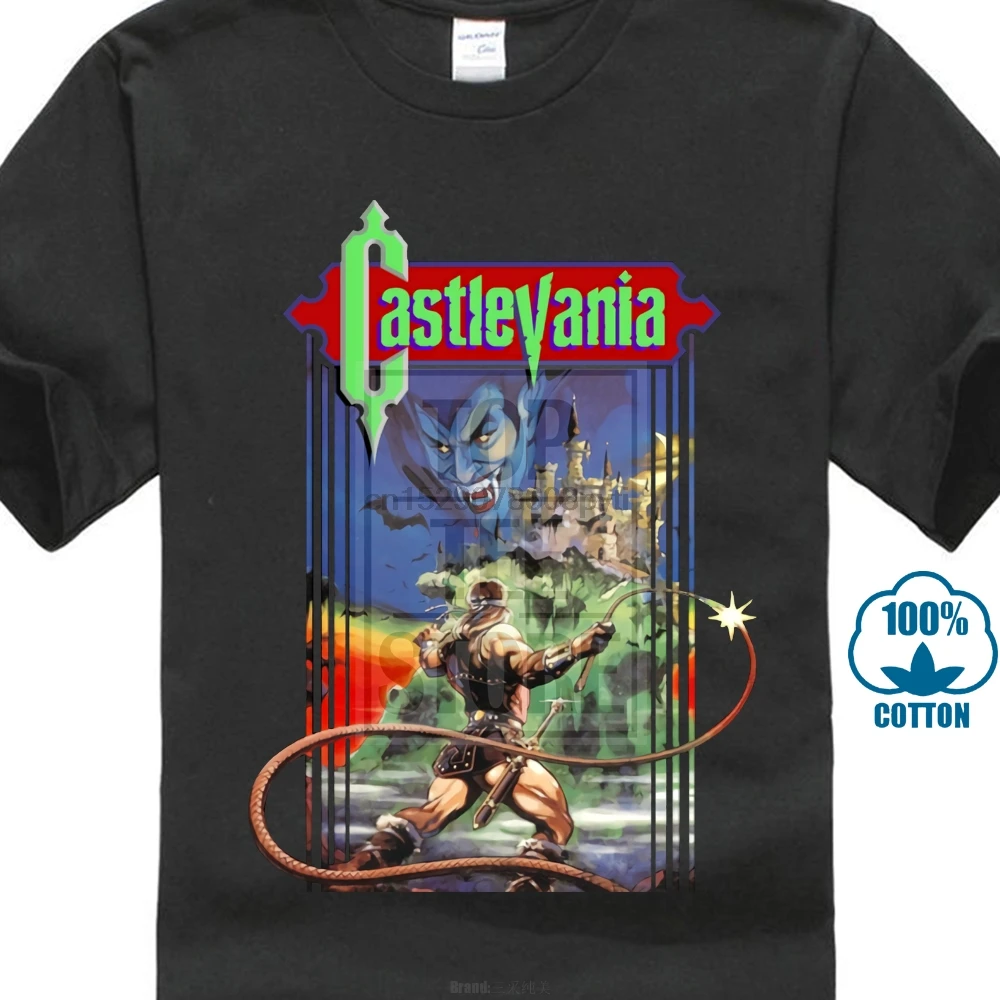 Castlevania футболка негабаритные повседневные футболки 100 хлопок с принтом человек