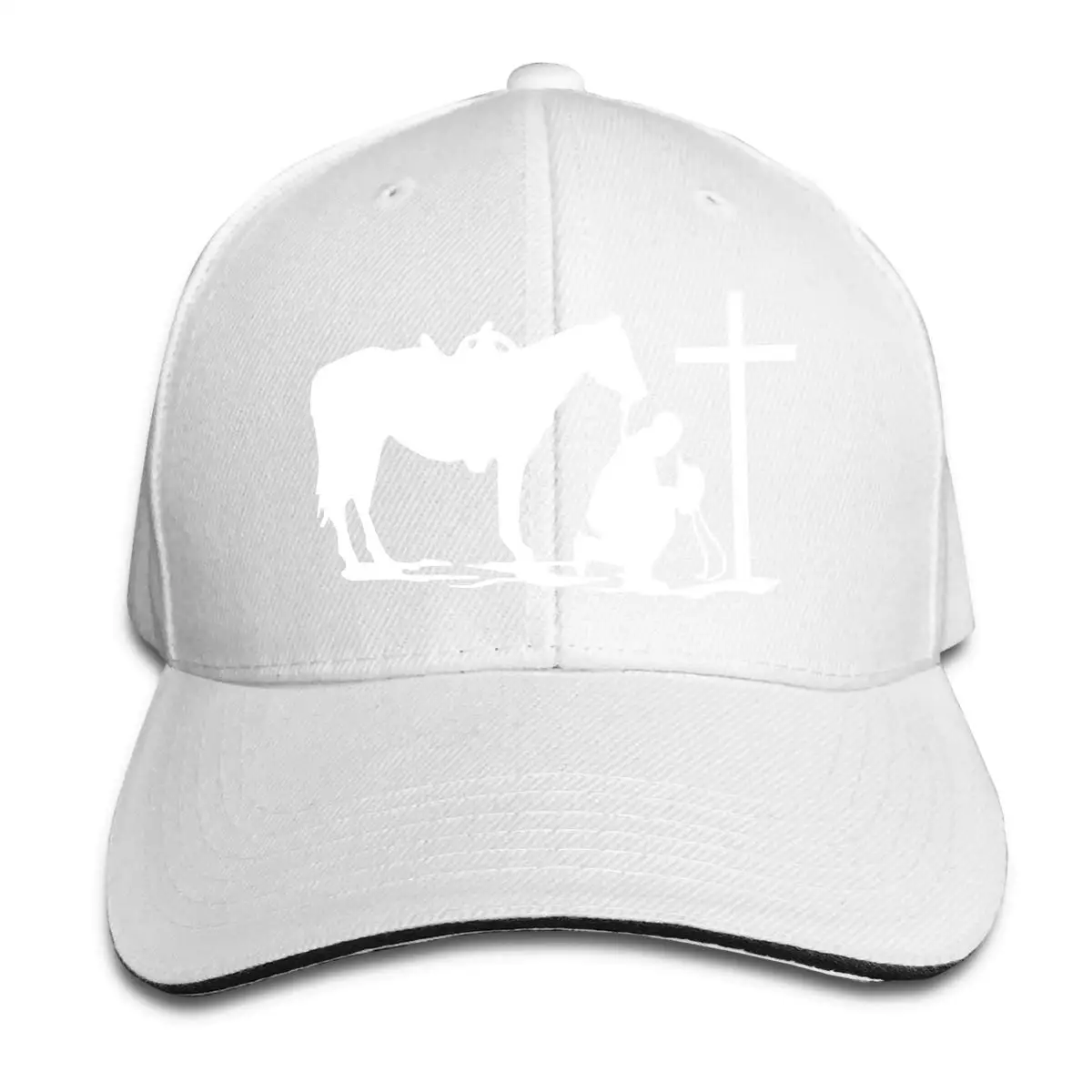 Человек молитвы на крест унисекс Бейсбол Кепки структурированных Классическая Липучка регулируемый остроконечные сэндвич-панелей Кепка-тракер