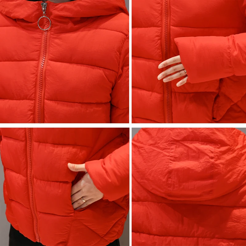 Новая зимняя короткая женская куртка, большой размер 4XL 5XL 6XL 7XL, Женская парка с капюшоном размера плюс, осенний пуховик из хлопка