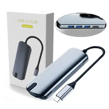 

5-in-1 USB Hub Type C to HDMI USB 3.0 Power Adapter Usb C Splitter HUB Adapter
