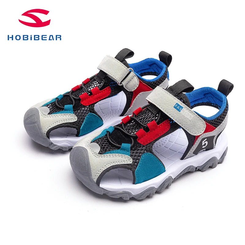 

HOBIBEAR Children's Shoes for Baby Student Sandals Close Toe Anti-skid Cut-outs Outdoor Water Boys Shoes AU6955