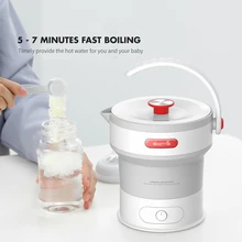 Deerma, 0.6л, складной электрический чайник, ручная электрическая колба для воды, горшок, защита от автоматического отключения, портативный чайник для путешествий