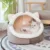 Складная Кошка Pet Bed for small medium Pet Dog Soft Nest Питомник Котенок Кровать Дом Спальный Мешок Домашние Животные Зима Теплый Уютный Дом Пещера
