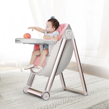 Multi-function Aluminum Alloy Can Adjustable Baby Dining Chair Portable Kids Table Stool Learning Chair Infant Seat highchairs new high quality portable children s dining chair multi function baby table folding children s dining seat stool