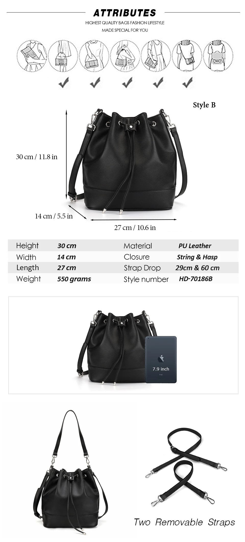 Женская сумка через плечо из искусственной замши; женская сумка через плечо; женские сумки-мессенджеры из искусственной кожи высокого качества; Большая вместительная сумочка; HD-70186