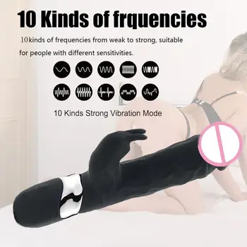 Large Dildo G Spot Vibrator Rabbit Clitoral Clit Stimulation Realistic Penis Sex Shop Sex Toy Adult Product Vibrador for Women 4