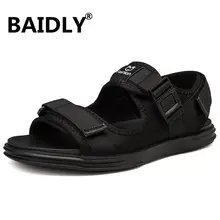 Мужские сандалии; летние пляжные сандалии-гладиаторы; Мужская Уличная обувь в римском стиле; мужские повседневные модные шлепанцы на плоской подошве